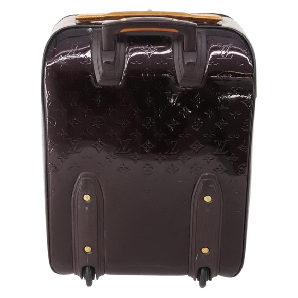 LOUIS VUITTON Monogram Vernis Pegas 45 Suitcase Amarante M91277 LV Auth 181626A