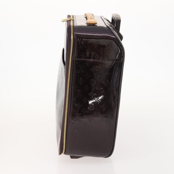 LOUIS VUITTON Monogram Vernis Pegas 45 Suitcase Amarante M91277 LV Auth 181626A