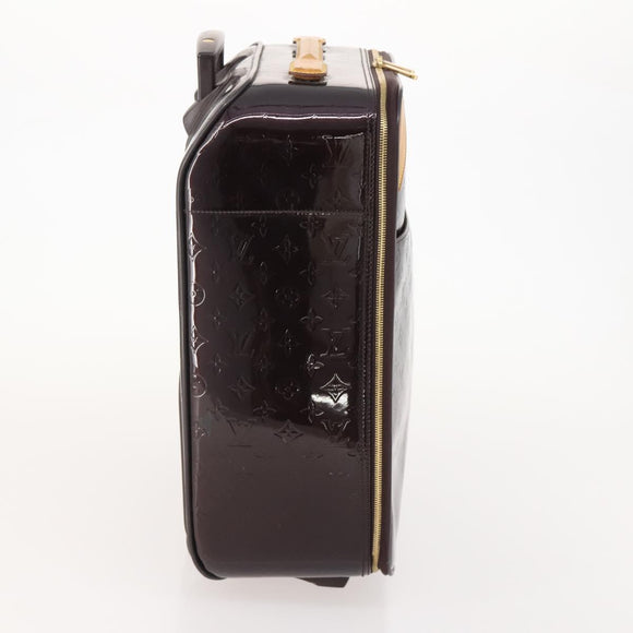 LOUIS VUITTON Monogram Vernis Pegas 45 Suitcase Amarante M91277 LV Auth 181626A