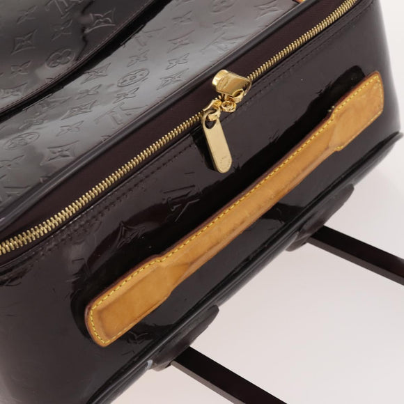 LOUIS VUITTON Monogram Vernis Pegas 45 Suitcase Amarante M91277 LV Auth 181626A