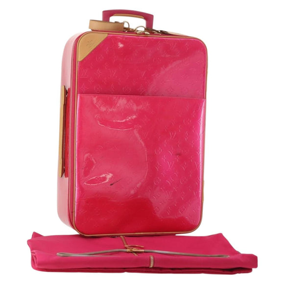 LOUIS VUITTON Monogram Vernis Pegas 55 Suitcase Fuchsia Pink M41226 Auth 181628A