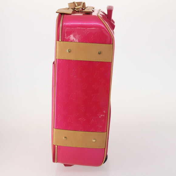 LOUIS VUITTON Monogram Vernis Pegas 55 Suitcase Fuchsia Pink M41226 Auth 181628A