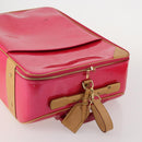 LOUIS VUITTON Monogram Vernis Pegas 55 Suitcase Fuchsia Pink M41226 Auth 181628A-6