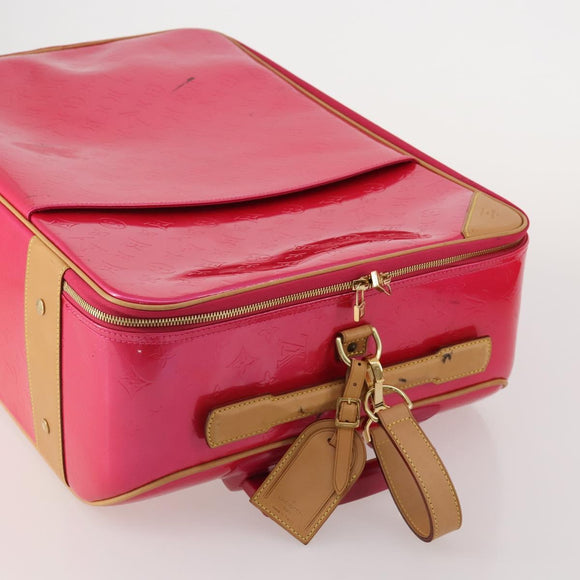 LOUIS VUITTON Monogram Vernis Pegas 55 Suitcase Fuchsia Pink M41226 Auth 181628A