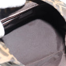 FENDI Zucca Canvas Mamma Baguette Shoulder Bag Black Brown Auth 181633A-11