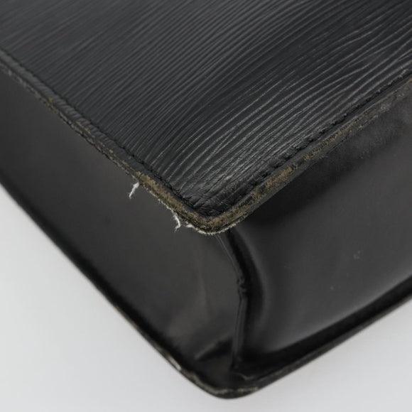 LOUIS VUITTON Epi Sac Plat Hand Bag Black M59082 LV Auth 181634