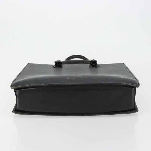 LOUIS VUITTON Epi Sac Plat Hand Bag Black M59082 LV Auth 181634