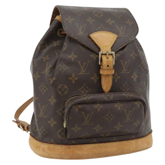 LOUIS VUITTON Monogram Montsouris MM Rucksack M51136 LV Auth 181638