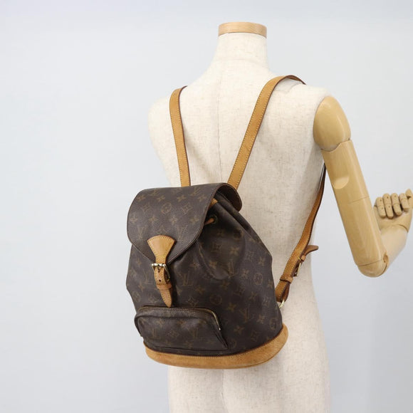 LOUIS VUITTON Monogram Montsouris MM Rucksack M51136 LV Auth 181638