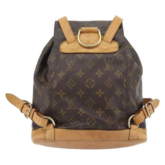 LOUIS VUITTON Monogram Montsouris MM Rucksack M51136 LV Auth 181638