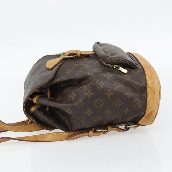 LOUIS VUITTON Monogram Montsouris MM Rucksack M51136 LV Auth 181638