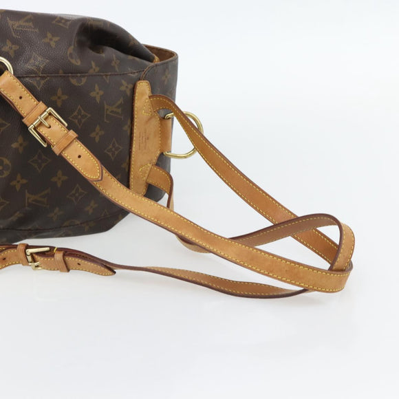 LOUIS VUITTON Monogram Montsouris MM Rucksack M51136 LV Auth 181638