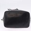 CELINE Macadam Canvas Shoulder Bag PVC Black Gold Auth 181639V-10