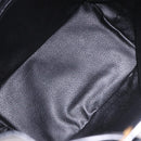 CELINE Macadam Canvas Shoulder Bag PVC Black Gold Auth 181639V-21