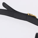 CELINE Macadam Canvas Shoulder Bag PVC Black Gold Auth 181639V-9