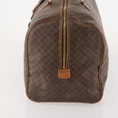 CELINE Macadam Canvas Boston Bag PVC Leather Brown Gold Auth 181642A-3