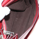 TOD’S Shoulder Bag Leather Red Silver Auth 181649V-11