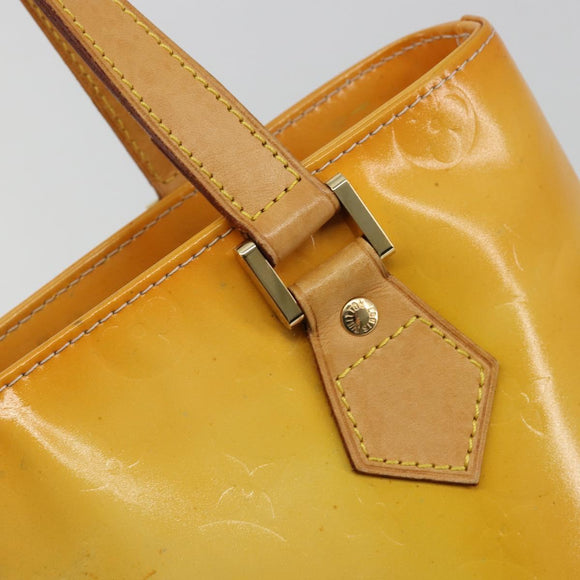 LOUIS VUITTON Monogram Vernis Houston Hand Bag Gris M91053 LV Auth 181652