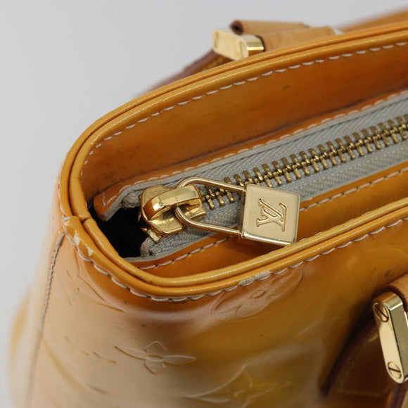 LOUIS VUITTON Monogram Vernis Houston Hand Bag Gris M91053 LV Auth 181652