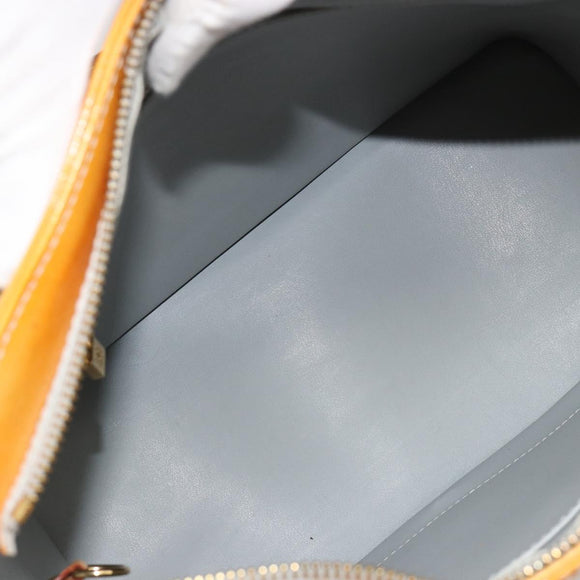 LOUIS VUITTON Monogram Vernis Houston Hand Bag Gris M91053 LV Auth 181652