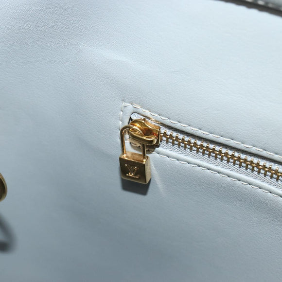 LOUIS VUITTON Monogram Vernis Houston Hand Bag Gris M91053 LV Auth 181652