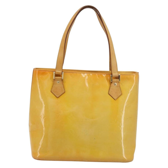 LOUIS VUITTON Monogram Vernis Houston Hand Bag Gris M91053 LV Auth 181652