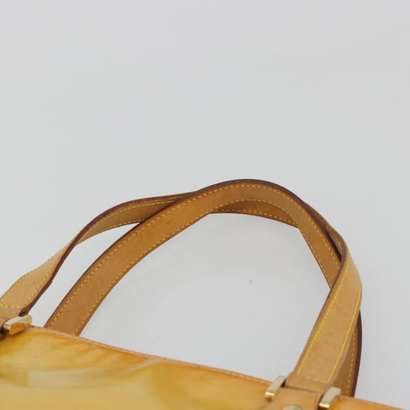 LOUIS VUITTON Monogram Vernis Houston Hand Bag Gris M91053 LV Auth 181652