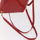 FENDI Rucksack Leder 2way Rot Gold Auth 181655A-9