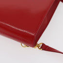 FENDI Rucksack Leder 2way Rot Gold Auth 181655A-17