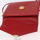 FENDI Rucksack Leder 2way Rot Gold Auth 181655A-10