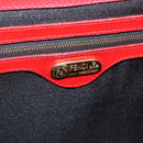FENDI Rucksack Leder 2way Rot Gold Auth 181655A-11