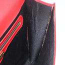 FENDI Rucksack Leder 2way Rot Gold Auth 181655A-21