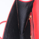 FENDI Rucksack Leder 2way Rot Gold Auth 181655A-22