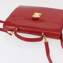 FENDI Rucksack Leder 2way Rot Gold Auth 181655A-7