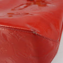 LOUIS VUITTON Monogram Vernis Reade PM Hand Bag Red Rouge M91088 LV Auth 181656-15