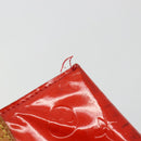 LOUIS VUITTON Monogram Vernis Reade PM Hand Bag Red Rouge M91088 LV Auth 181656-10