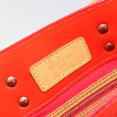 LOUIS VUITTON Monogram Vernis Reade PM Hand Bag Red Rouge M91088 LV Auth 181656-18