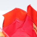 LOUIS VUITTON Monogram Vernis Reade PM Hand Bag Red Rouge M91088 LV Auth 181656-20