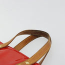 LOUIS VUITTON Monogram Vernis Reade PM Hand Bag Red Rouge M91088 LV Auth 181656-8
