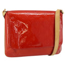 LOUIS VUITTON Monogram Vernis Thompson Street Bag Red Rouge M91094 Auth 181657-1