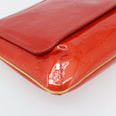 LOUIS VUITTON Monogram Vernis Thompson Street Bag Red Rouge M91094 Auth 181657-14