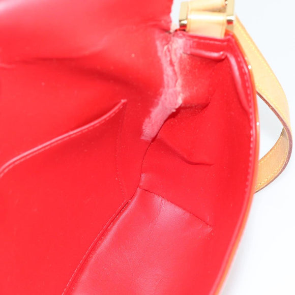 LOUIS VUITTON Monogram Vernis Thompson Street Bag Red Rouge M91094 Auth 181657