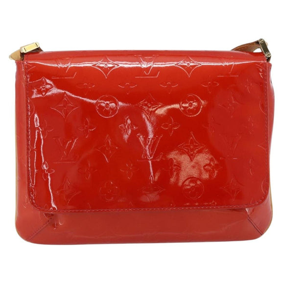 LOUIS VUITTON Monogram Vernis Thompson Street Bag Red Rouge M91094 Auth 181657