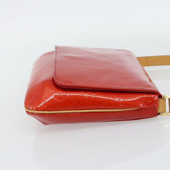 LOUIS VUITTON Monogram Vernis Thompson Street Bag Red Rouge M91094 Auth 181657