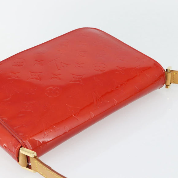 LOUIS VUITTON Monogram Vernis Thompson Street Bag Red Rouge M91094 Auth 181657