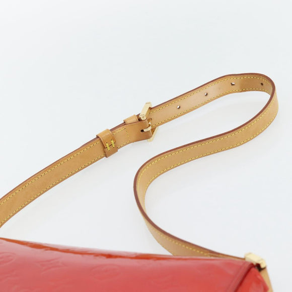 LOUIS VUITTON Monogram Vernis Thompson Street Bag Red Rouge M91094 Auth 181657