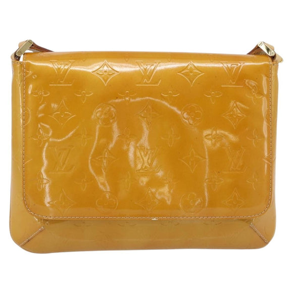 LOUIS VUITTON Monogram Vernis Thompson Street Bag Beige M91301 LV Auth 181658