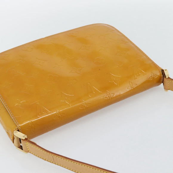 LOUIS VUITTON Monogram Vernis Thompson Street Bag Beige M91301 LV Auth 181658