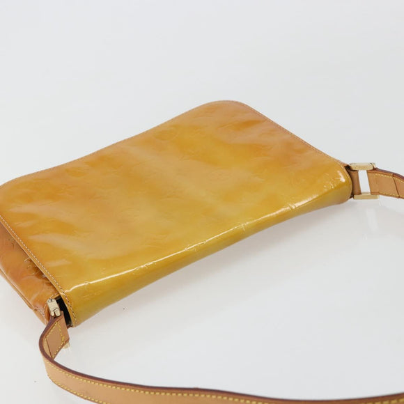 LOUIS VUITTON Monogram Vernis Thompson Street Bag Beige M91301 LV Auth 181659