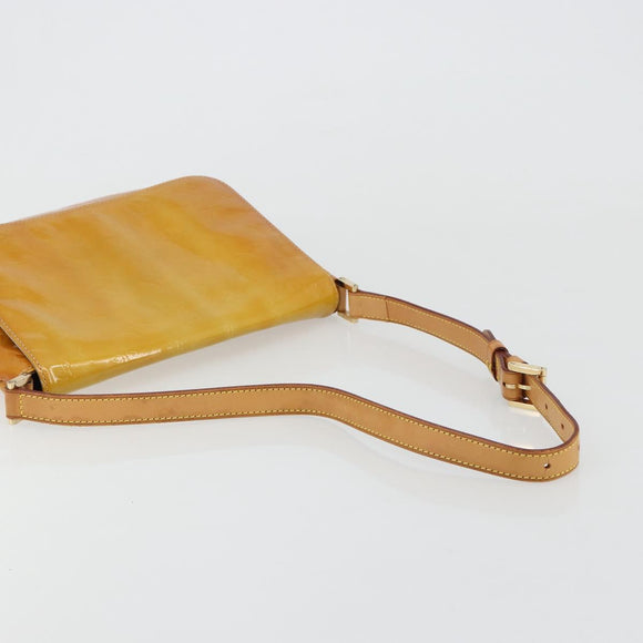 LOUIS VUITTON Monogram Vernis Thompson Street Bag Beige M91301 LV Auth 181659